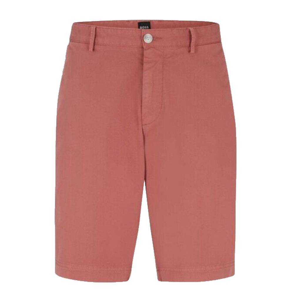 Hugo Boss Slim Fit Slice Shorts Open Pink Stretch Cotton Gaberdine Men's Size 34